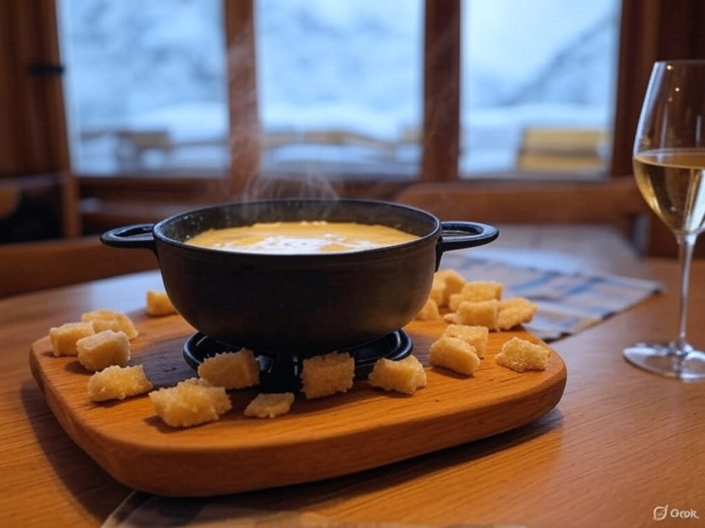 fondue swiss flavor